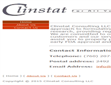 Tablet Screenshot of clinstatconsulting.com